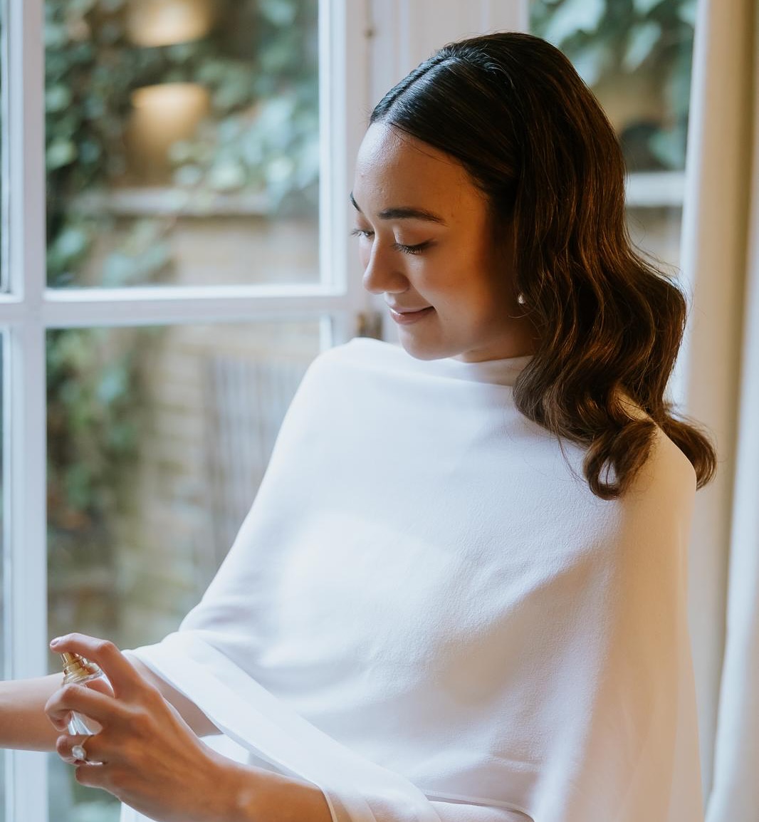 Romantic bridal look