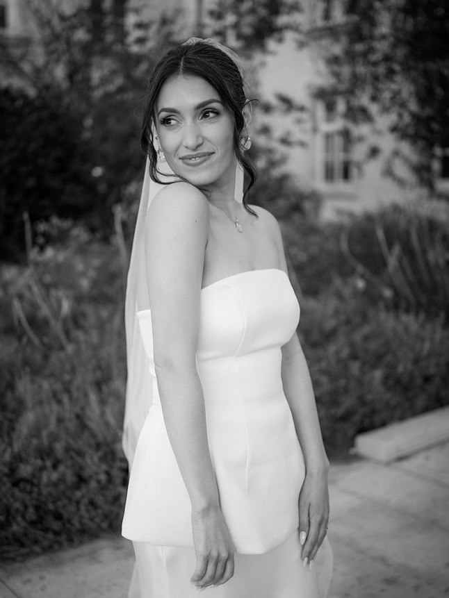 Bridal half-up hairstyle